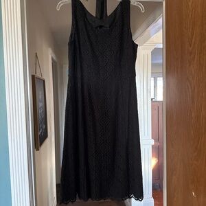 Black Cocktail Dress- Talbots 8 Petite